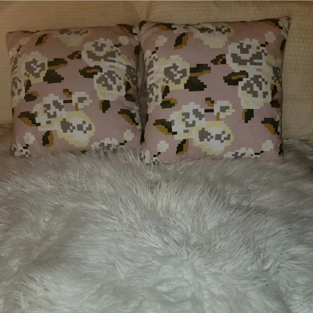 🆕️🟪 Printed Woven Cotton Throw Pillow - Room Essentials, 16